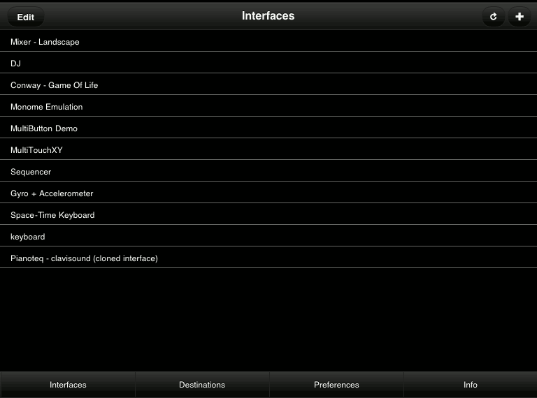ipad - pianoteq cloned interface